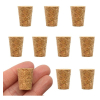 Eisco 10PK Cork Stoppers, Size #5 - 12mm Bottom, 17mm Top, 22mm Length - Tapered Shape CH0310H