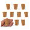 Eisco 10PK Cork Stoppers, Size #6 - 13mm Bottom, 19mm Top, 24mm Length - Tapered Shape CH0310I