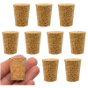 Eisco 10PK Cork Stoppers, Size #8 - 17mm Bottom, 22mm Top, 27mm Length - Tapered Shape CH0310K