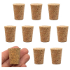Eisco 10PK Cork Stoppers, Size #9 - 18mm Bottom, 24mm Top, 29mm Length - Tapered Shape CH0310L