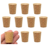 Eisco 10PK Cork Stoppers, Size #11 - 21mm Bottom, 27mm Top, 31mm Length - Tapered Shape CH0310N