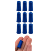 Eisco Neoprene Stoppers, Solid Blue - Size: 8mm Bottom, 10.5mm Top, 20mm Length - Pk/10 CH0319BNUP