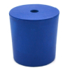 Eisco Neoprene Stoppers, 1 Hole - Blue - Size: 25mm Bottom, 28mm Top, 28mm Length Pk/10 CH0319MNUP1H