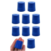Eisco Neoprene Stoppers, Solid Blue - Size: 25mm Bottom, 28mm Top, 28mm Length Pk/10 CH0319MNUP