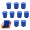 Eisco Neoprene Stoppers, 1 Hole - Blue - Size: 29mm Bottom, 31mm Top, 32mm Length Pk/10 CH0319ONUP1H