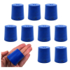 Eisco Neoprene Stoppers, Solid Blue - Size: 33mm Bottom, 38mm Top, 38mm Length Pk/10 CH0319QNUP