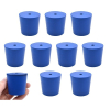 Eisco Neoprene Stoppers, 1 Hole - Blue - Size: 38mm Bottom, 42mm Top, 40mm Length Pk/10 CH0319SNUP1H