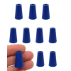 Eisco 10PK Neoprene Stoppers 1 Hole ASTM - Size: #000 8.2mm Bottom, 12.7mm Top 25mm Length CH0321A1H