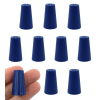 Eisco 10Pk Neoprene Stoppers Solid ASTM - Size: #000 - 8.2mm Bottom, 12.7mm Top, 25mm Length CH0321A