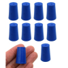 Eisco 10PK Neoprene Stoppers, Solid - ASTM - Size: #0 13mm Bottom, 17mm Top, 25mm Length CH0321C