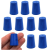 Eisco 10PK Neoprene Stoppers, Solid - ASTM - Size: #1 - 14mm Bottom, 19mm Top, 25mm Length CH0321D