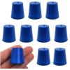 Eisco 10PK Neoprene Stoppers, Solid - ASTM - Size: #3 - 18mm Bottom, 24mm Top, 25mm Length CH0321F