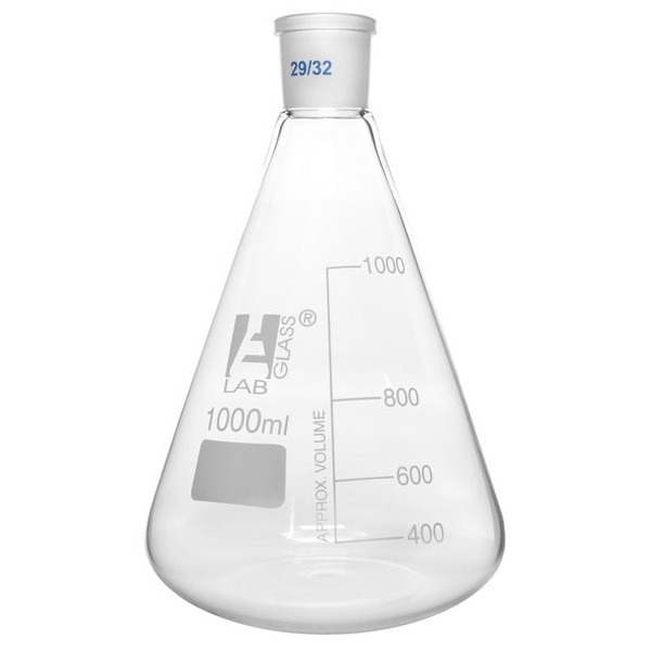 Eisco Erlenmeyer Flask 1000ml - 29/32 Joint, Interchangeable ...