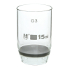 Eisco Gooch Crucible, 15ml - Sintered Disc, G-3 Porosity - Borosilicate Glass - Eisco Labs CH0465F