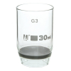 Eisco Gooch Crucible, 30ml - Sintered Disc, G-3 Porosity - Borosilicate Glass - Eisco Labs CH0465G