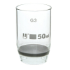 Eisco Gooch Crucible, 50ml - Sintered Disc, G-3 Porosity - Borosilicate Glass - Eisco Labs CH0465H