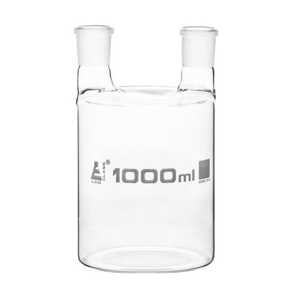 EISCO 1000ml 3-Neck Distilling Flask - Borosilicate Glass, 24/29 & 14/23 Joints