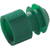 Kartell 11-13mm Green LDPE Test Tube Stopper 276145-000G (CS/1000)