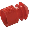 Kartell 11-13mm Red LDPE Test Tube Stopper 276145-000R (CS/1000)