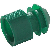 Kartell 15-17mm Green LDPE Test Tube Stopper 276155-000G (CS/1000)