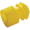 Kartell 15-17mm Yellow LDPE Test Tube Stopper 276155-000Y (CS/1000)