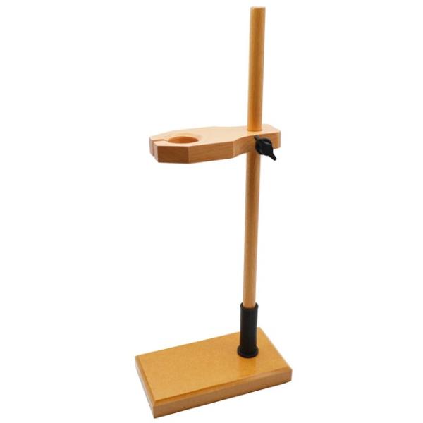 Eisco Adjustable Funnel Stand, Polished Wood, 1.5