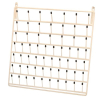 Eisco 60 Peg Wall Mounted Laboratory Draining Rack, Vinyl Coated Steel, 3 Inch Pegs - Labs CH0715E