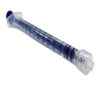 Qorpak 1mL Air-Tite Clear Luer Lock Tip Syringe with PP Body, Blue PP Plunger 4500/Cs 270772