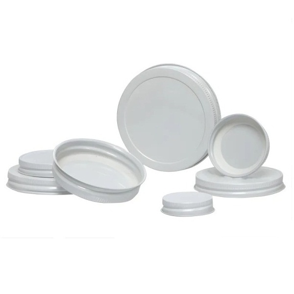 Qorpak 58-400 White Metal Cap with Plastisol Liner, 2500/Cs CAP-00454