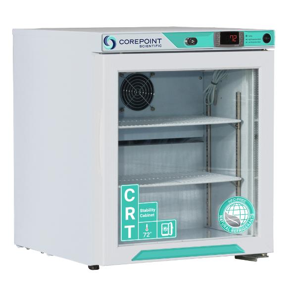 Corepoint Scientific 1 cu. ft. Glass Door Countertop Temperature (CRT ...