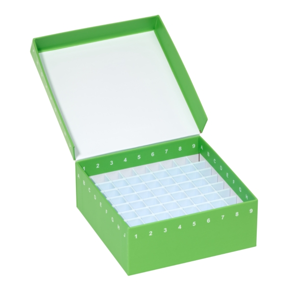 Celltreat Storage Box, 81 Place, Hinged Cardboard with Polypropylene ...