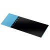 Globe Scientific Microscope Slides, Glass, 25 x 75mm, 90° Ground Edges, Blue Frosted 1304B-144