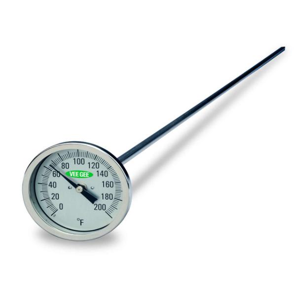 Heathrow 0 to 200°F Long Stem Dial Thermometers 82200-36
