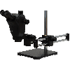 Leica IVESTA 3 Trinocular Stereo Microscope with Dual Arm Ball Bearing Boom Stand