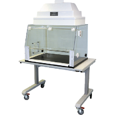 Plas-Labs 24" Adjustable Height Lift Tables With Locking Casters 900-CARTLIFT-24