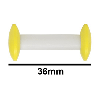 Bel-Art Circulus Teflon Magnetic Stirring Bar; 36MM Length, Yellow
