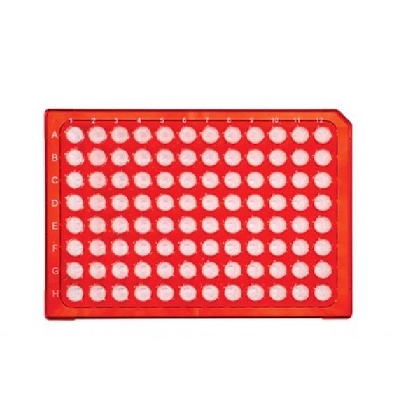 Bio Plas 96-Well Rigid PCR Plate 0.2 mL Semi-Skirt, Green 9302