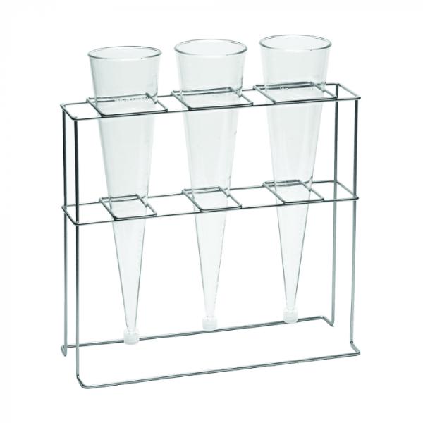 DWK Life Sciences Wheaton Imhoff Cone Racks, 3-Place Rack Cs/1 W990760