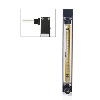 Bel-Art Riteflow PTFE Mounted Flowmeter; 150MM Scale, Size 5
