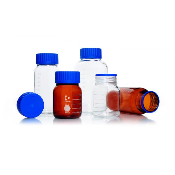DWK Life Sciences 1000 mL Kimble GLS 80 Laboratory Bottle, Wide mouth ...