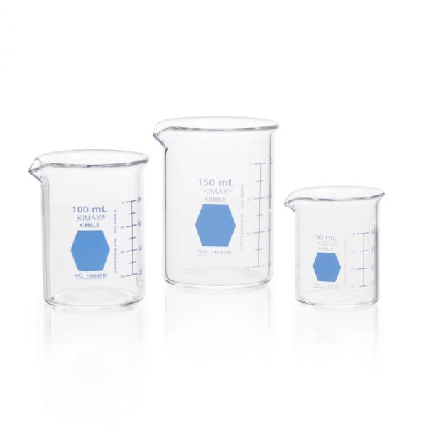 DWK Life Sciences 400 mL Kimble Kimax Colorware Beaker, low form, with ...