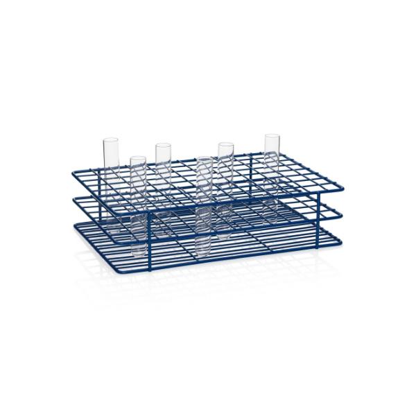 United Scientific Coated Wire Rack, 13-16 mm Tubes, 96 Place, Blue (Qty ...