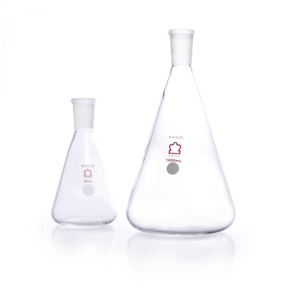 DWK Life Sciences Kontes Jointed Narrow Mouth Erlenmeyer Flask, 24/40 ...