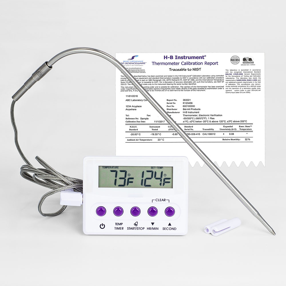 HB Durac Calibrated Electronic Thermometer With Stainless Steel Probe