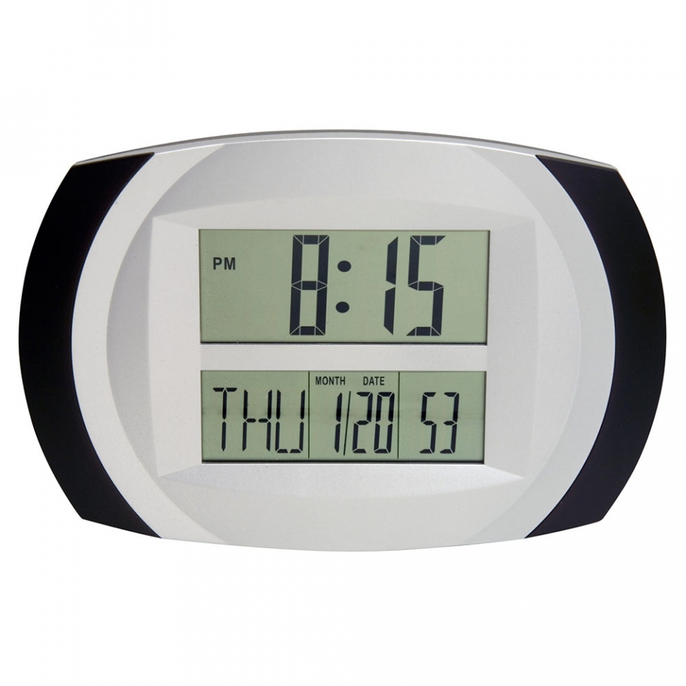 Durac Multi-Function Clock With Indoor/Outdoor Thermometer And Min/Max  Memory;For North America Lab Equipment