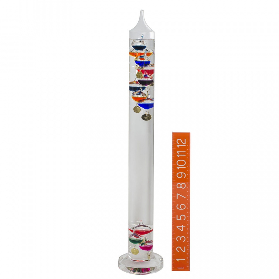 How does a Galileo thermometer work?