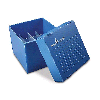 Heathrow Corrugated Polypropylene Cryogenic Freezer Box, 50mL, 16-Place, Blue 120367