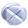 Bioplast Kord 100 x 15 Quad Plate Petri Dish, No Rim for Automation (qty 500)