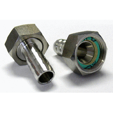 Julabo Adapters G3/4" Female to Barbed Fitting for Tubing 3/4" Inner Dia. Model # 8890043 (Pair)