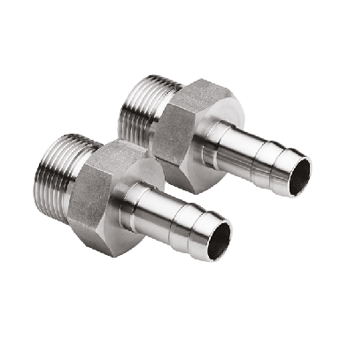 Julabo Adapters M24x1.5 Male to Barbed Fitting 12 mm Model # 8890072 (Pair)